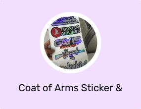 Coat of Arms Sticker & Phosphor Strip