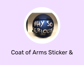 Coat of Arms Sticker & Phosphor Strip