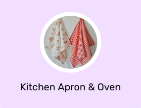 Kitchen Apron & Oven Mitts