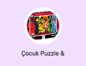 Mucize: Uğur Böceği ile Kara Kedi Lisanslı 35 Parça Çerçeveli 34x24cm Çocuk Puzzle Yapboz Yeni