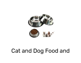 Cat and Dog Food and Water Containers