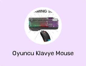 Oyuncu Klavye Mouse Seti