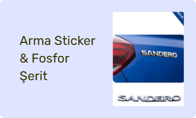 Arma Sticker & Fosfor Şerit
