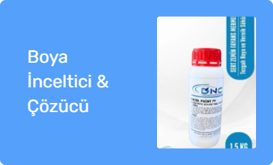 Boya İnceltici & Çözücü