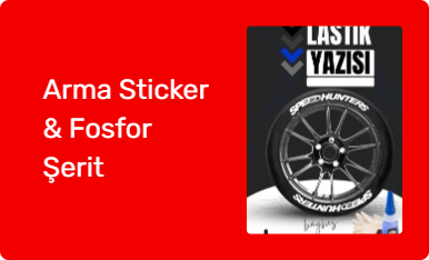 Arma Sticker & Fosfor Şerit