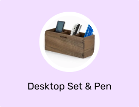 Desktop Set & Pen Holder & Business Card Holder