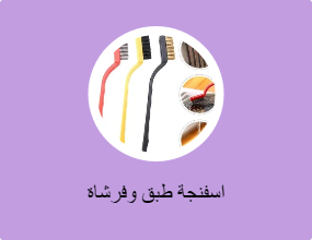 اسفنجة طبق وفرشاة