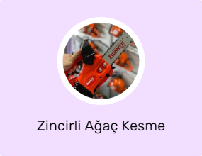 Zincirli Ağaç Kesme Makinesi