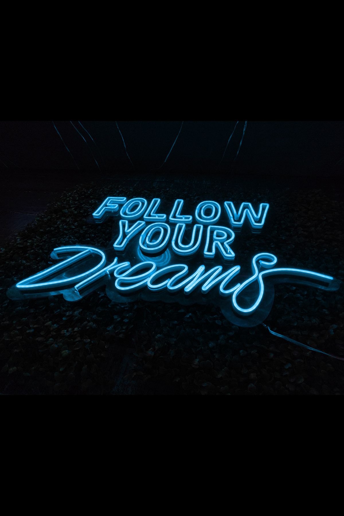 Işıklı Follow Your Dreams: Neon LED Tabela Duvar Dekorasyon Ürünü