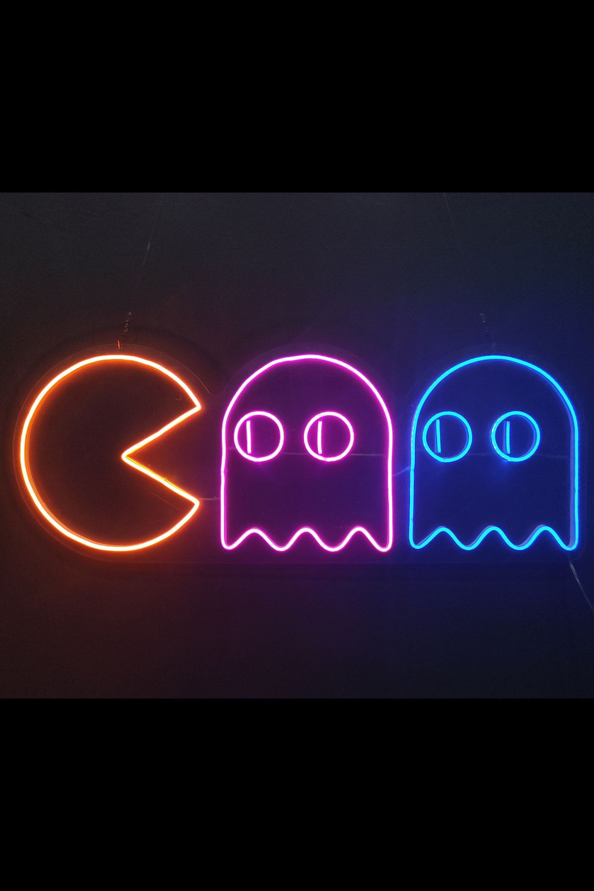 Işıklı Pacman: Neon LED Tabela Duvar Dekorasyon Ürünü 