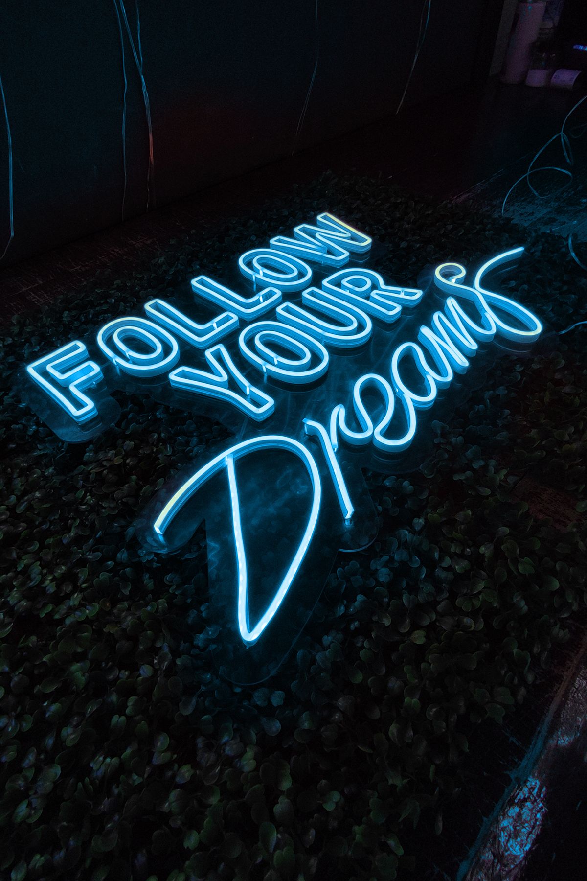 Işıklı Follow Your Dreams: Neon LED Tabela Duvar Dekorasyon Ürünü