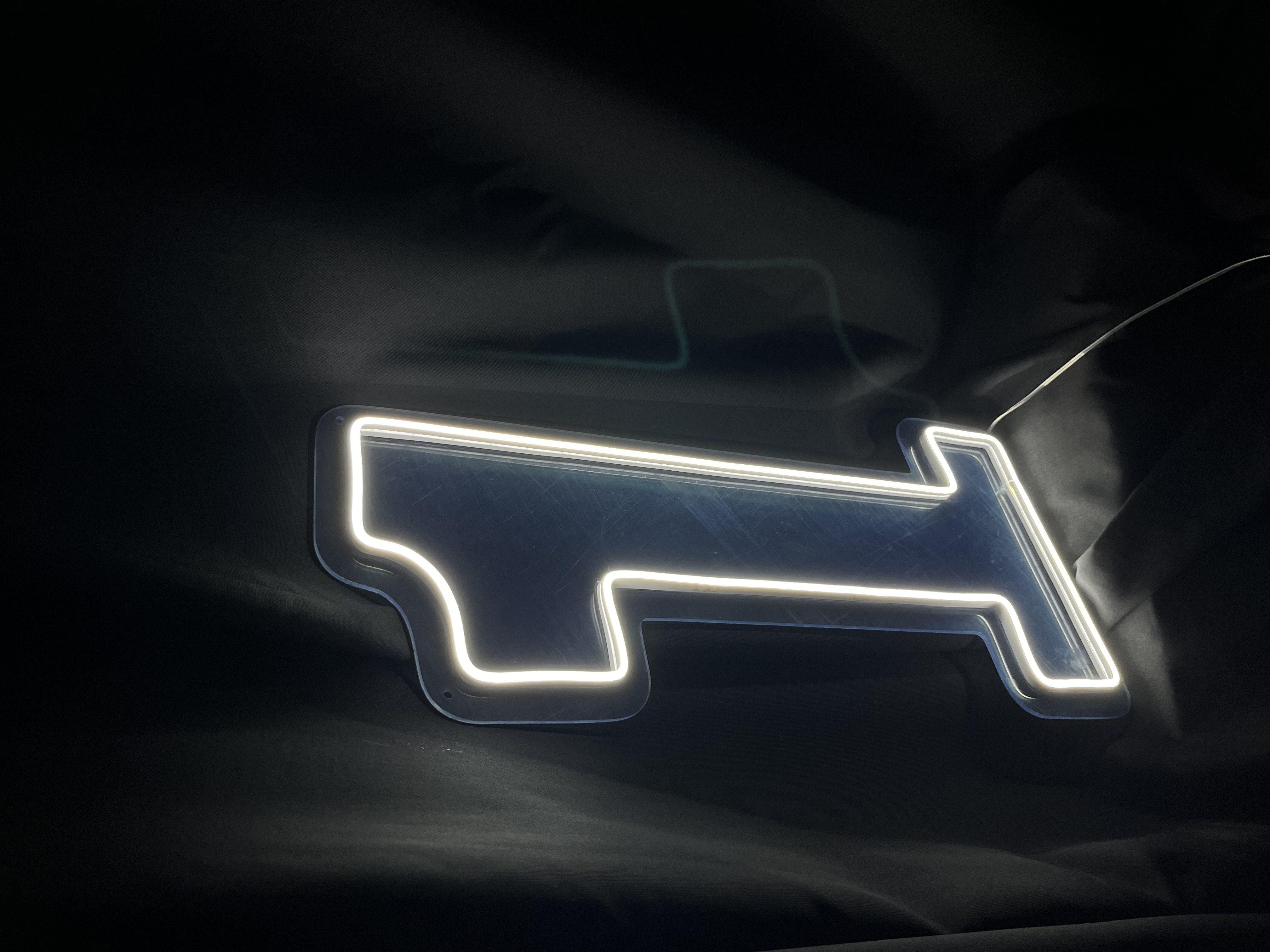 1 Rakamı - Çocuk Doğum Günü Partisi Dekoratif Duvar Aydınlatması Neon Led Yazı 28x60 cm