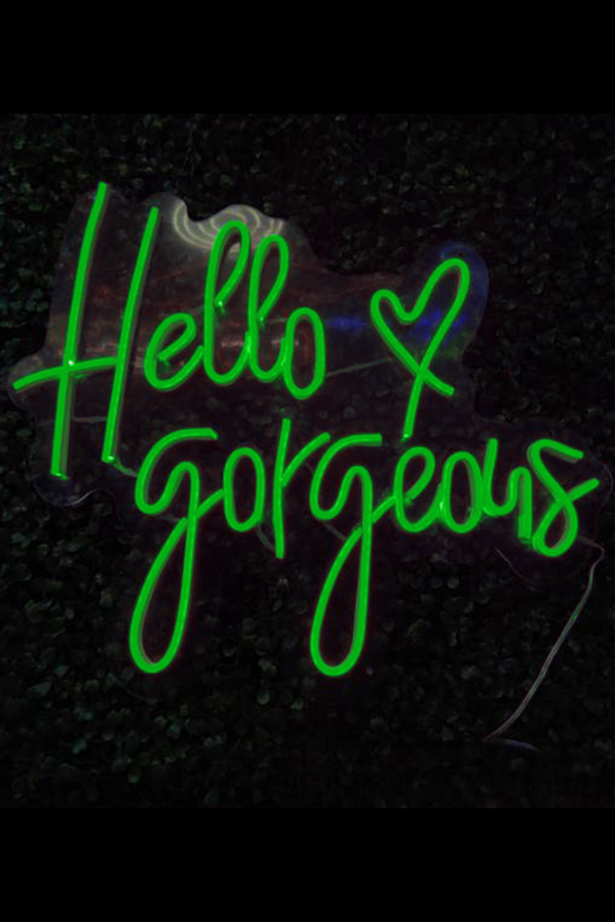 Işıklı Hello Gorgeous: Neon LED Tabela Duvar Dekorasyon Ürünü