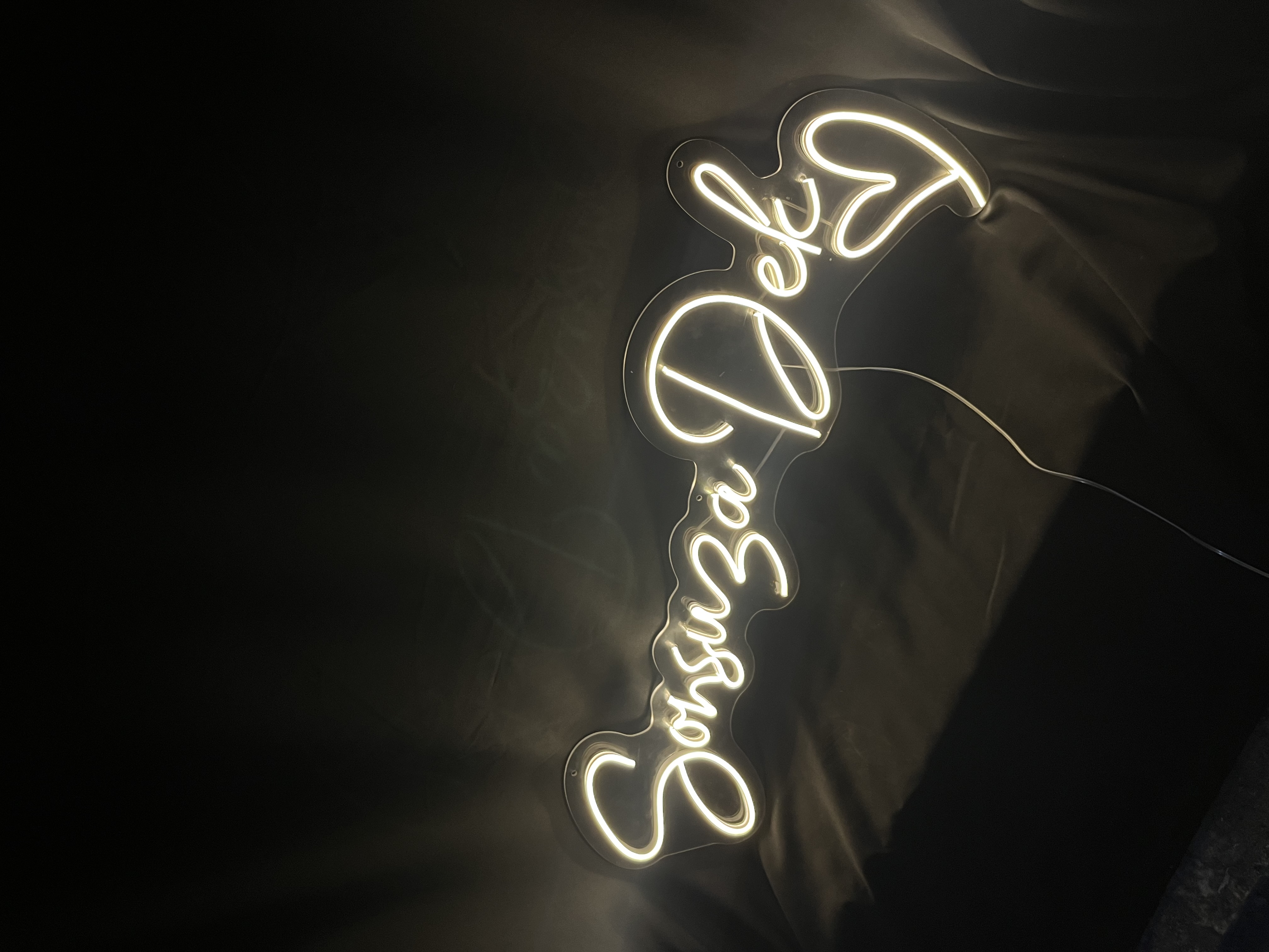 Sonsuza Dek V2 - Dekoratif Duvar Aydınlatması Neon Led Yazı Düğün Organizasyonu 80x34 cm