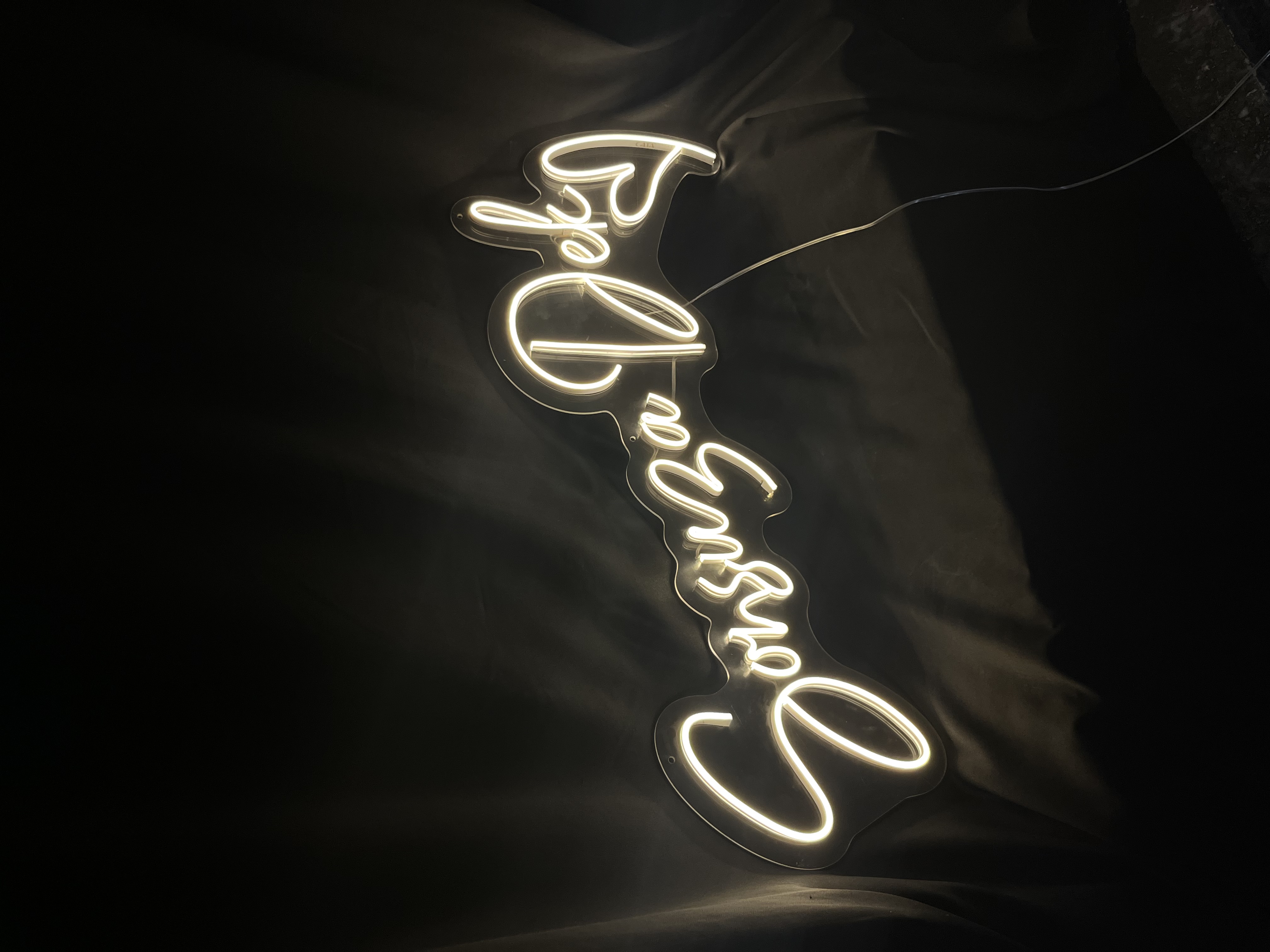 Sonsuza Dek V2 - Dekoratif Duvar Aydınlatması Neon Led Yazı Düğün Organizasyonu 80x34 cm