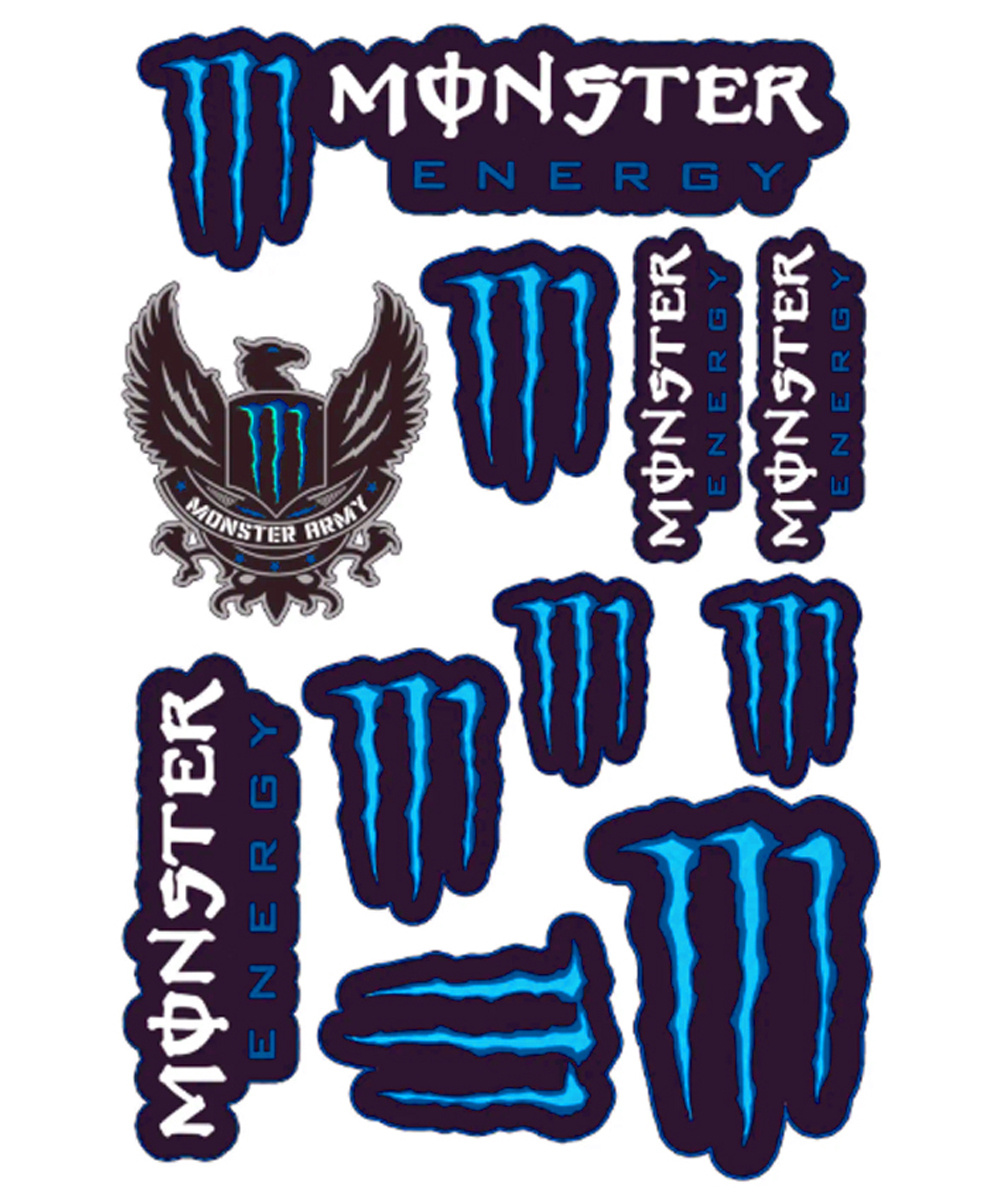 MONSTER A4 STİCKER MAVİ