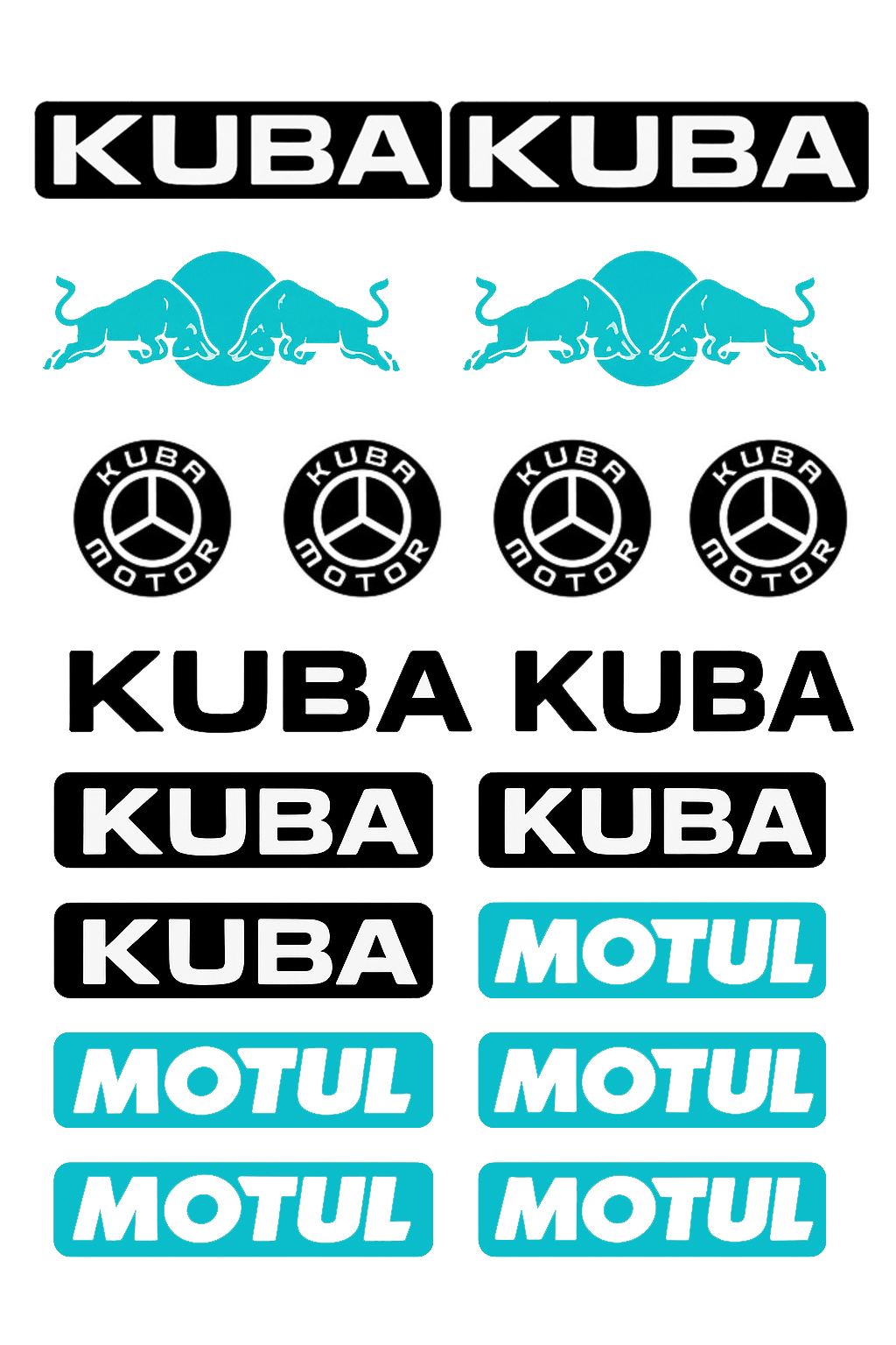 KUBA A4 STİCKER AÇIK MAVİ