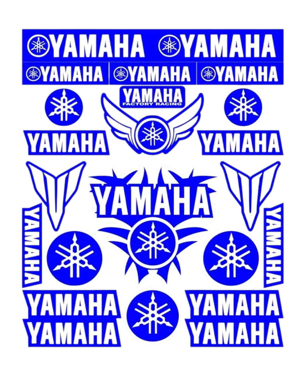 YAMAHA A4 STİCKER MAVİ