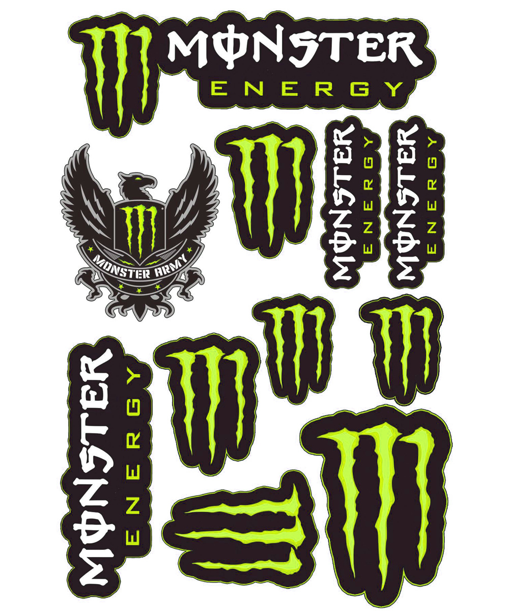 MONSTER A4 STİCKER SARI