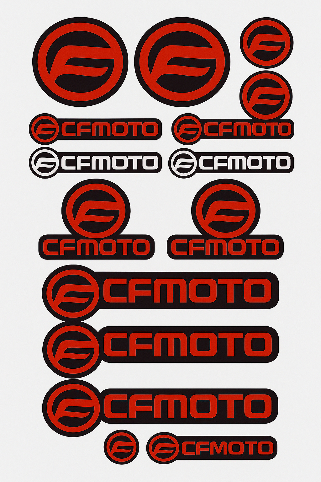 CF MOTO A4 STİCKER KIRMIZI
