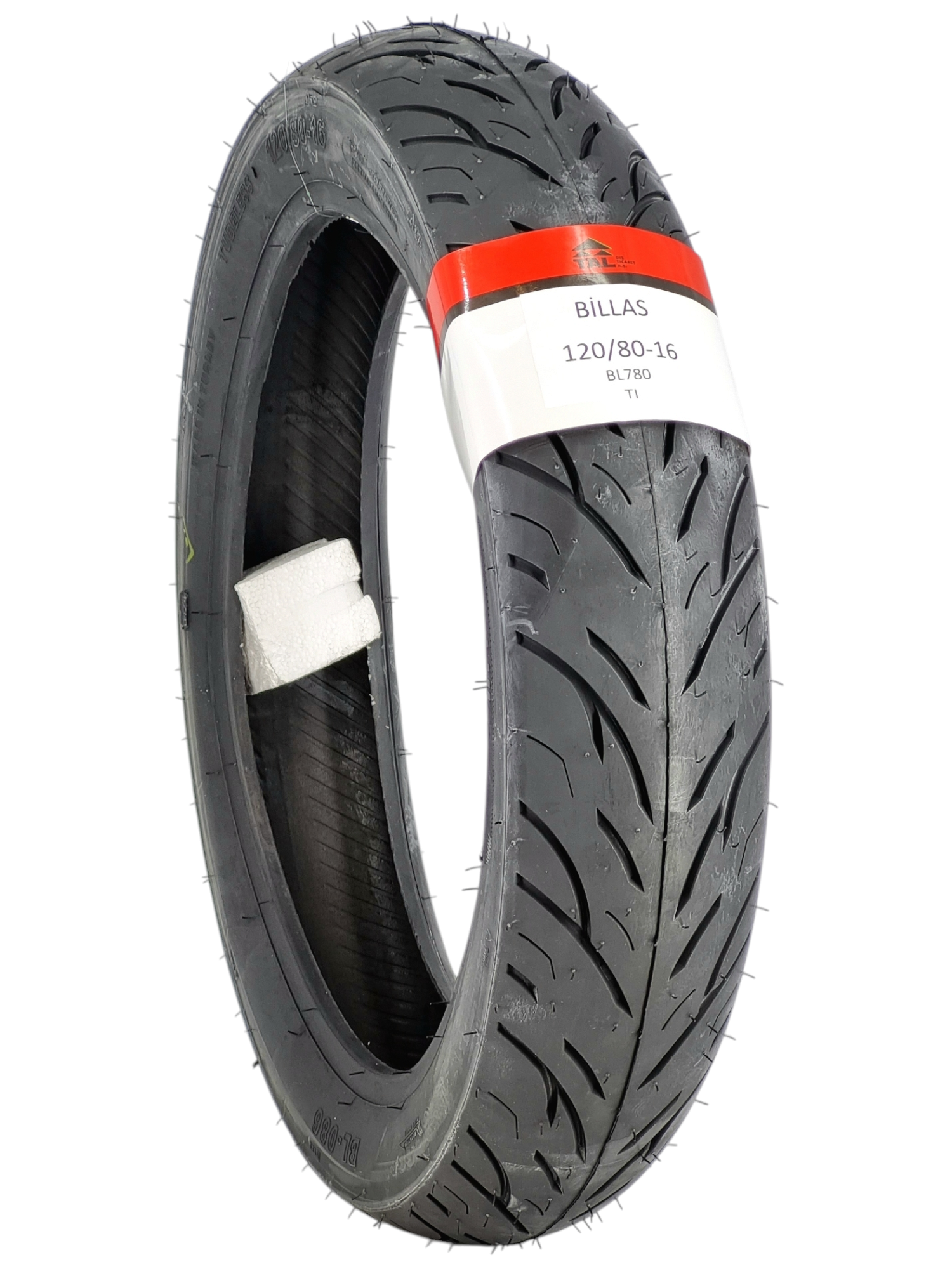 Billas MOTOSİKLET LASTİĞİ 120/80-16 TL (TUBELESS - DUBLEKS) BL086