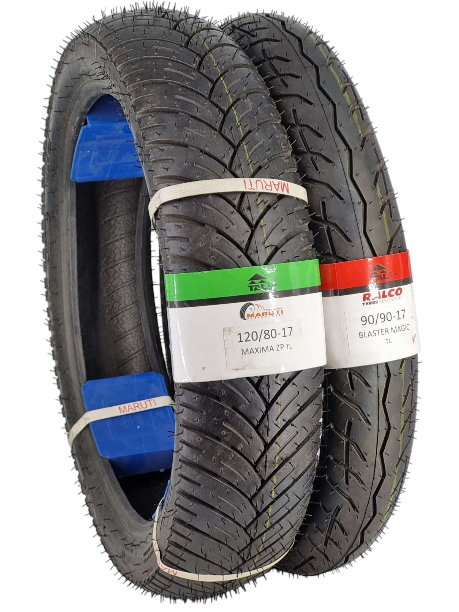 MARUTİ TYRES MOTOR LASTİK 120/80-17 VE 90/90-17 TL (TUBELESS - DUBLEKS) TAKIM MAXİMAMAGİC1