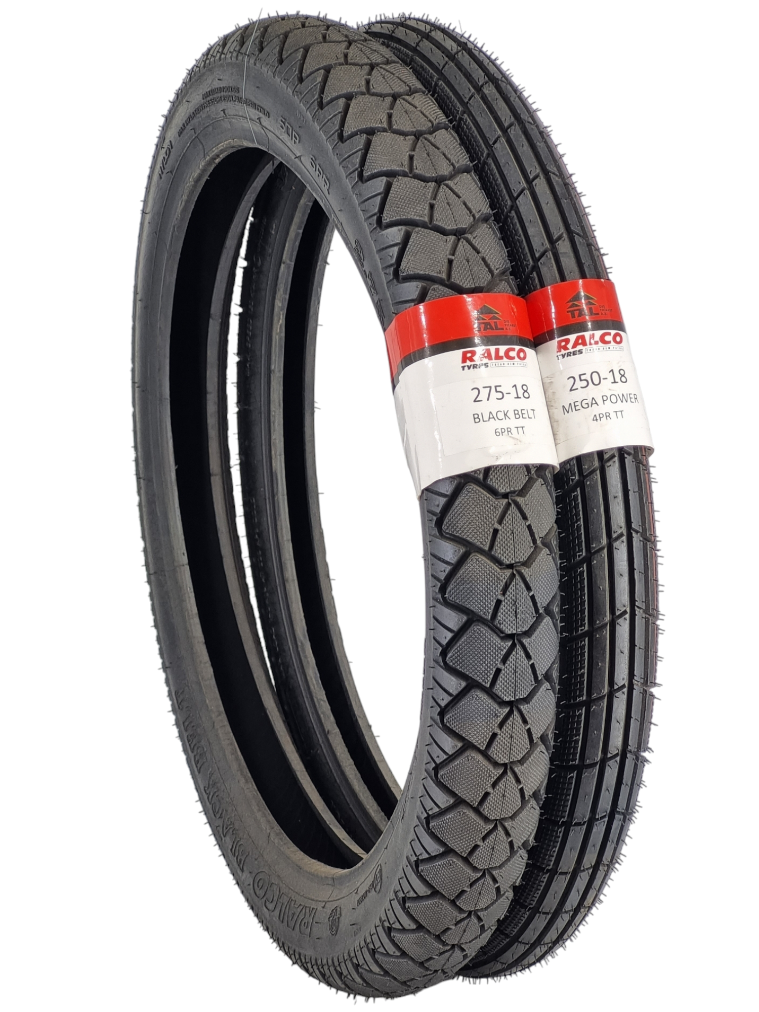 RALCO TYRES CG MOTOR LASTİK 275-18 VE 250-18 TT (TUBETYPE - İÇ LASTİKLİ TİP) TAKIMI BLACKBELTMPPCG01