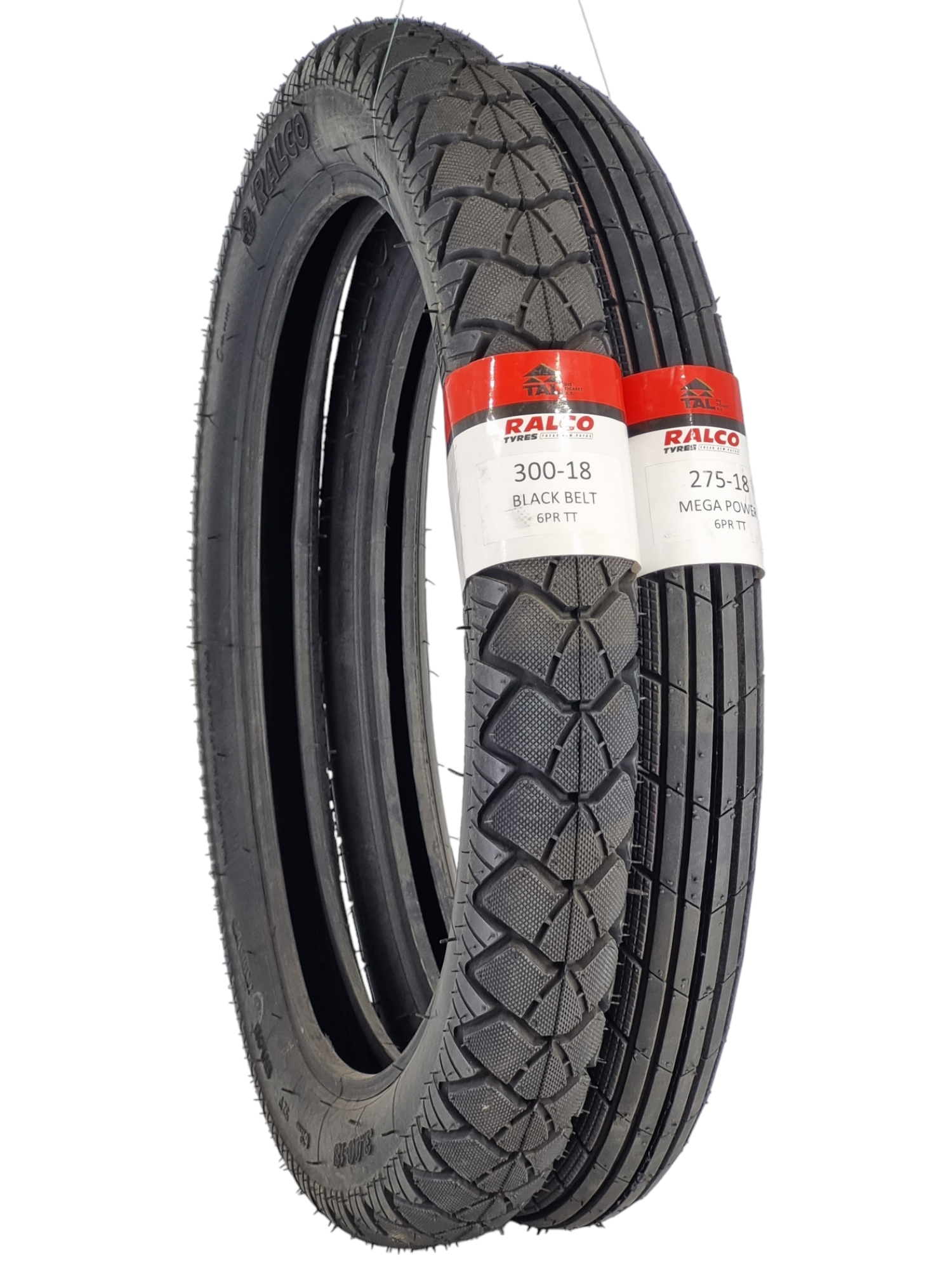 RALCO TYRES CG MOTOSİKLET LASTİK 300-18 VE 275-18 TT (TUBETYPE - İÇ LASTİKLİ TİP) TAKIM BLACKBELTMPP