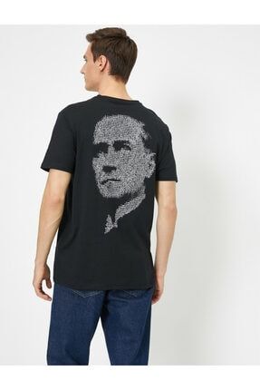 Defacto Erkek Ataturk Baskili T Shirt L0119az 19sm Wt34 Trendyol