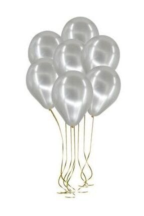 Gümüş Metalik Balon 12 Inç 15 Adet 2253625574