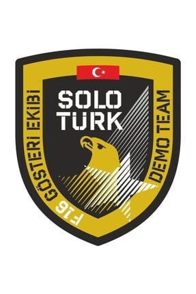 Solo Türk Uçak F16 Jet Sticker 10x8 Cm 00067