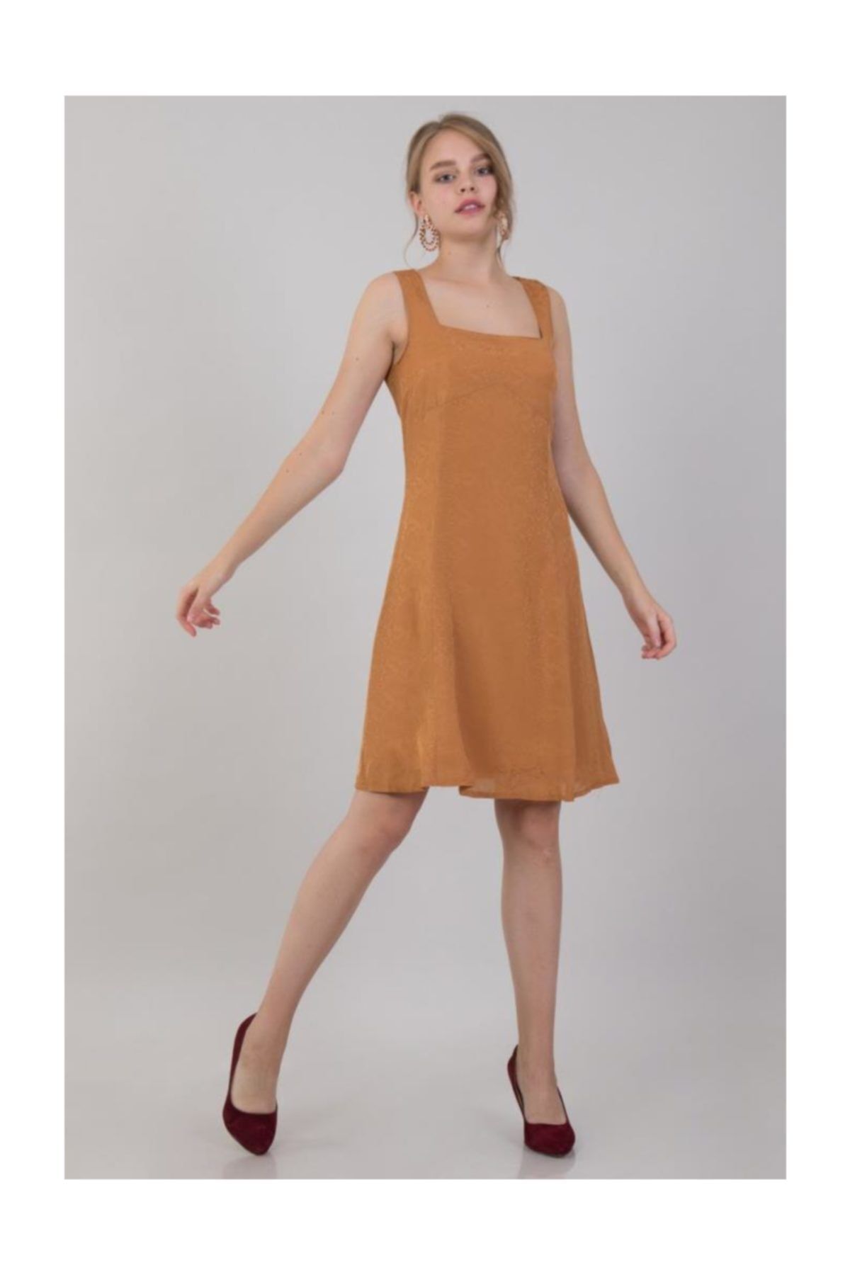 Pera Dress Yellow Mini Trendyol