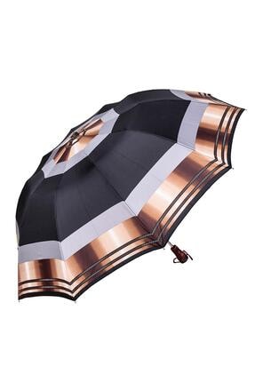 Snotline Kadın 10 Telli Şemsiye Çok Desenli Siyah 32l 32L-VR