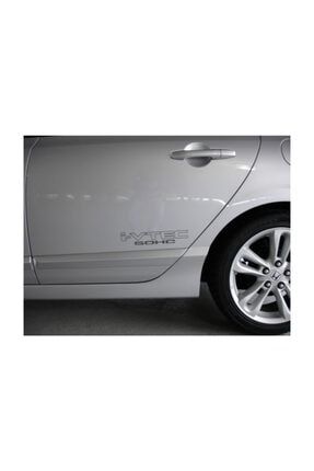 2 Honda Civic I-vtec Sohc Yan Kapı Sticker Yapıştırması Etiket Siyah1b114