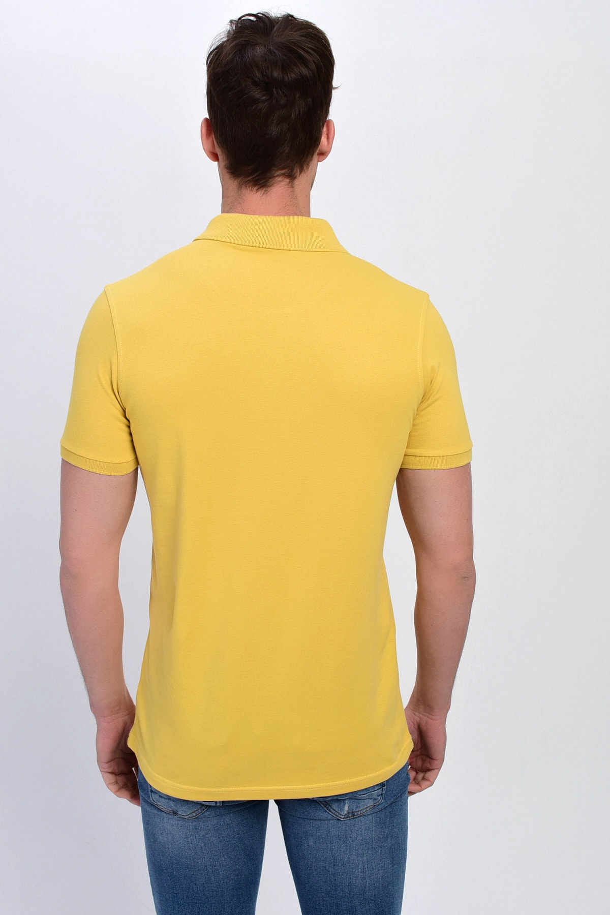 DYNAMO Poloshirt Gelb Slim Fit Fast ausverkauft