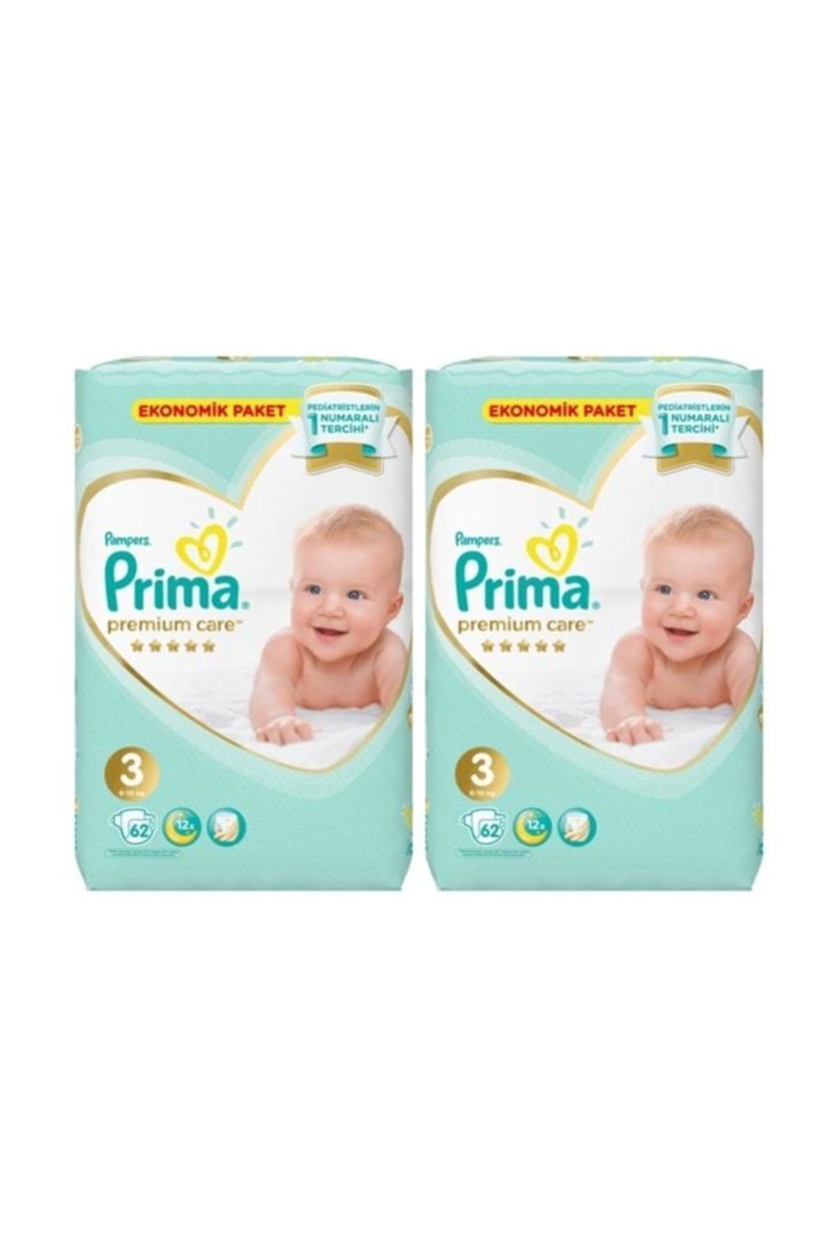 Prima Premium Care 3 Beden 62x2 124 Adet Bebek Bezi Fiyatlari Ozellikleri Ve Yorumlari En Ucuzu Akakce