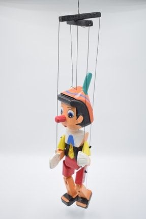 Ahşap Pinokyo Kukla, 30 cm, Orta Boy, Dekoratif Hediye, Oyuncak 6004234