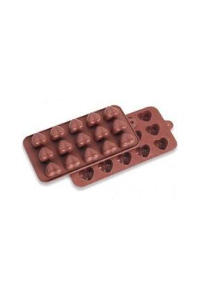 Küçük Kalp Silikon Kalıp Çikolata Sabun Kokulu Taş Mum Epoksi Kalıbı 15 Delikli 387.050.21