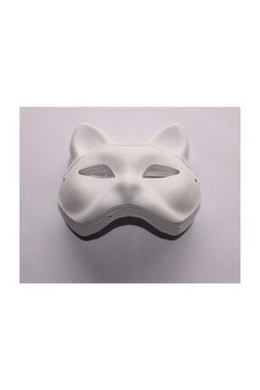 Joy And Toys Karton Maske Lastikli Boyanabilir Kedi Maske Boyama