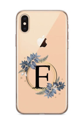 Wowicase Iphone Xs Telefon Kilifi Mavi Cicekli Harf Tasarimli E Harfi Fiyati Yorumlari Trendyol