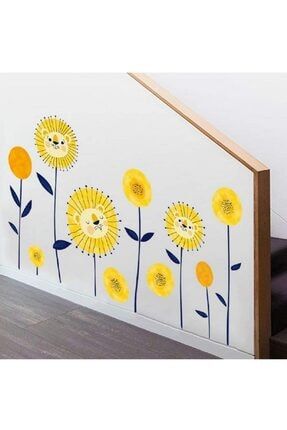 Ayıcıklı Ayçiçekleri Bebek Ve Çocuk Odası Duvar Dekoru Sticker 1