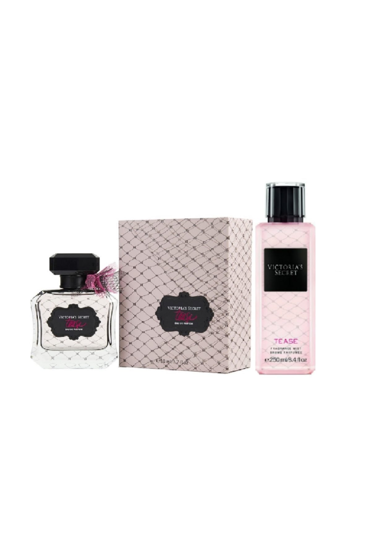 Victoria's Secret Tease New Collection Edp 50 Ml Kadın Parfüm 250ml Vücut Spreyi 2li Kadın Parfüm Seti s1667545124310
