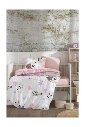 Ladymoda Bebek Nevresim Takimi Yuzde Yuz Pamuklu Pink Rabbit Trendyol