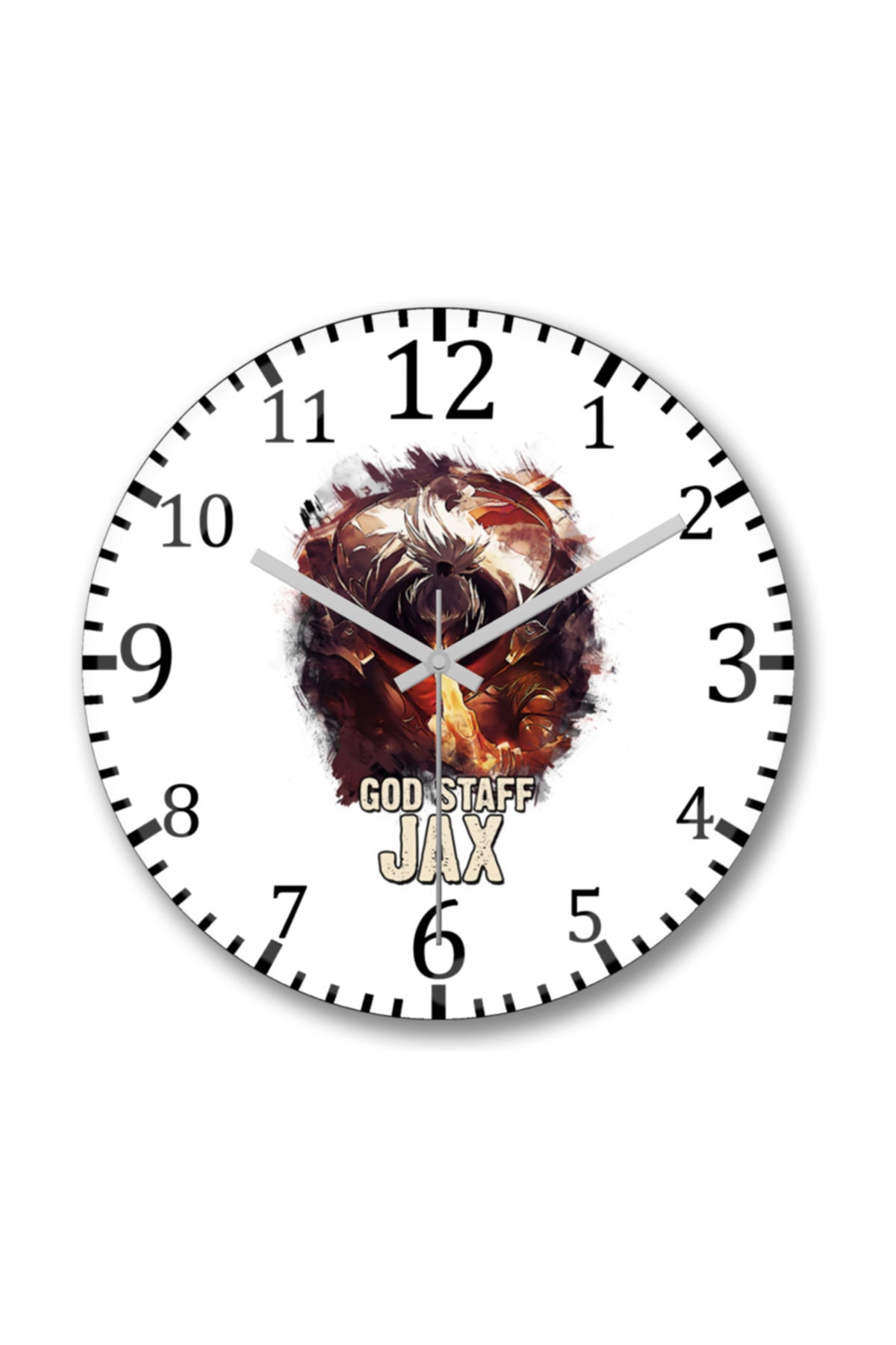 God Staff Jax Wall Clock Curved Real Glass