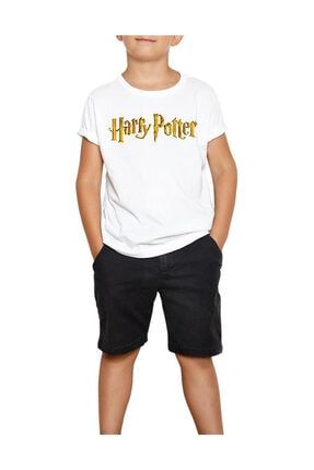 Harry Potter Logo Beyaz Çocuk Tişört ZC1423