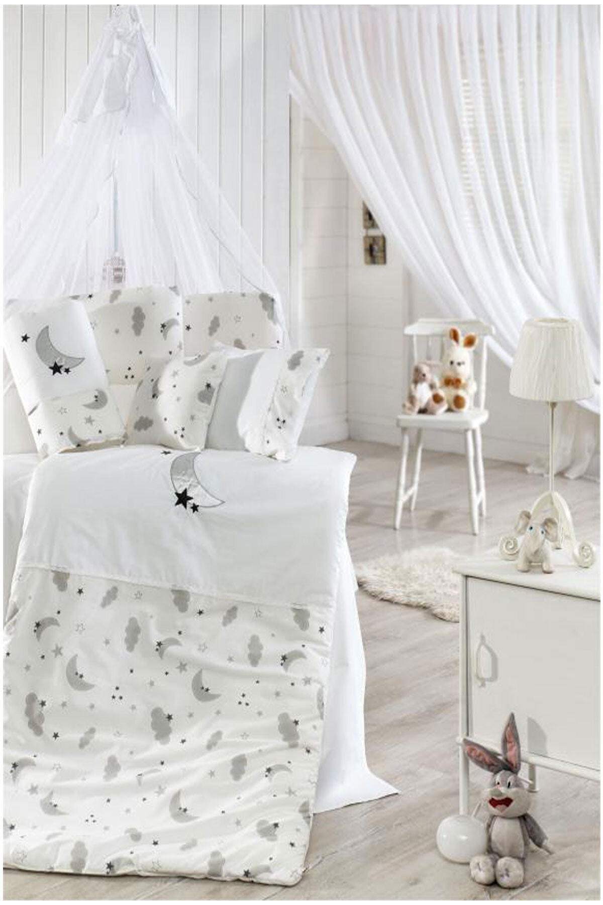 Momi Shop Moon Gri Uyku Seti 70x130cm Trendyol