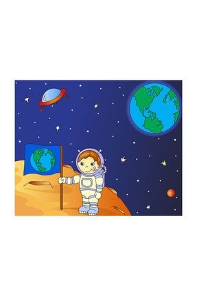 Astronot Ve Dünya Sayılarla Boyama Seti DHLNPQX3