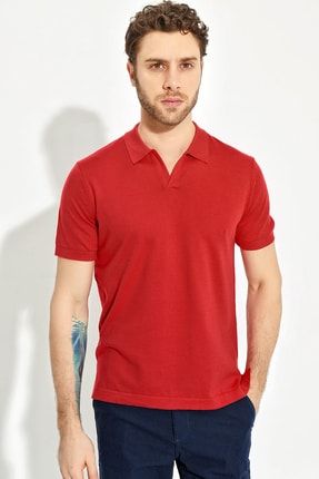 Chuba Lacivert Erkek Polo Yaka Yirtmacli Sportriko T Shirt Trendyol