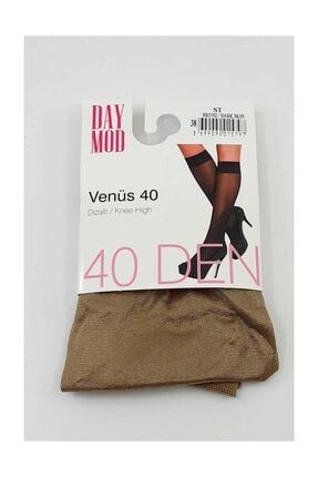 Kadın Ince Dizaltı Çorap Venüs 40 Denye (12 Adet) Bronz (38) Std DM1211004_PNR12