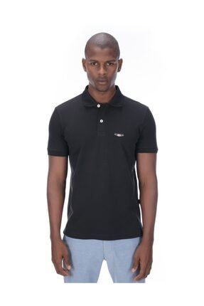 Erkek Siyah Polo T-shirt - Logs GLVSM11170331